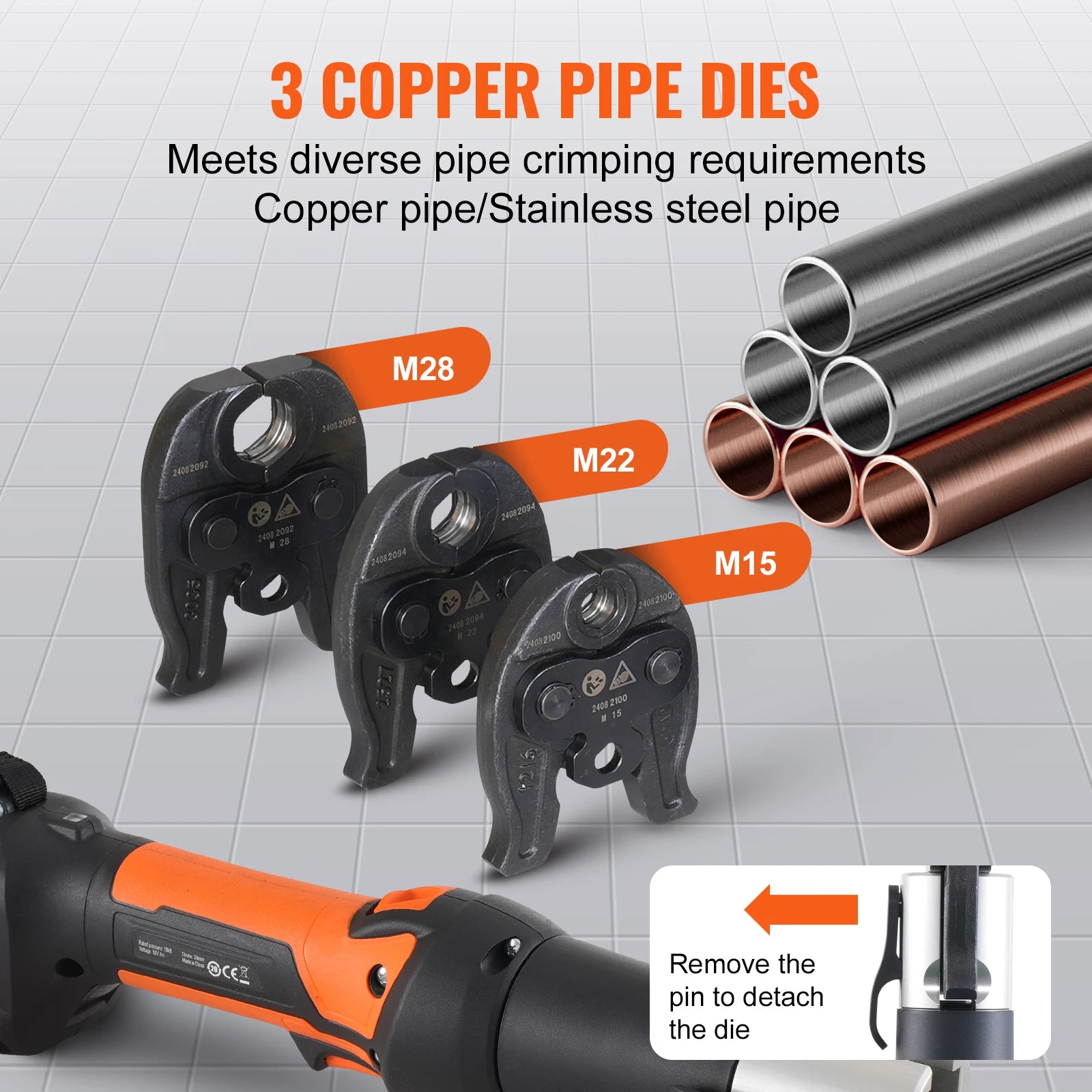 SucceBuy Pro Press Tool Electric Crimping &ndash; Cordless 20V