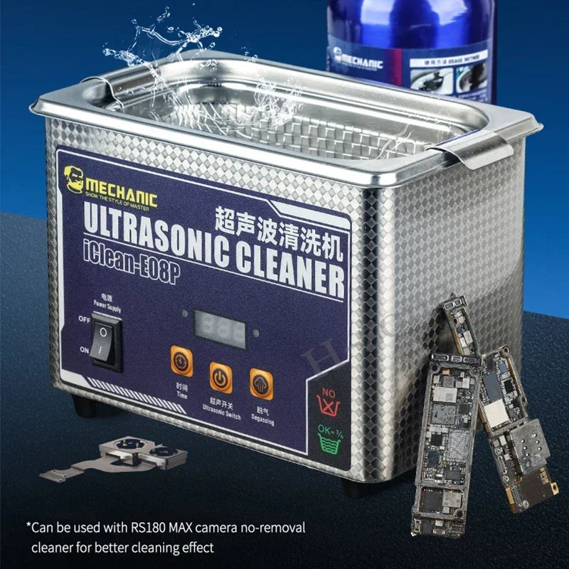 MECHANIC IClean E08P Ultrasonic Cleaner &ndash; High Frequency Multifunctional Cleaning Bath
