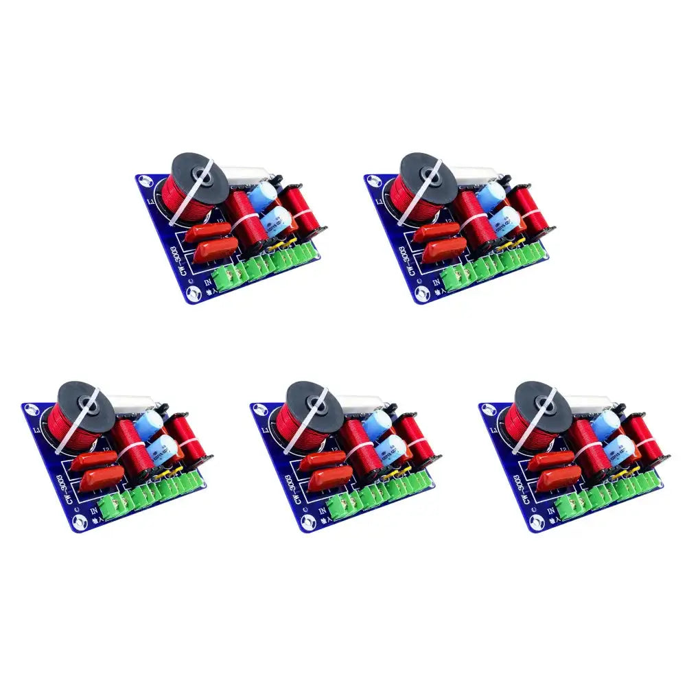 250W 3 Way Treble Mid Bass HiFi Speaker Crossover Module 5pcs