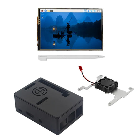 Raspberry Pi 3B Plus Touch Screen &ndash; 3.5 Inch High-Resolution Display With Fan