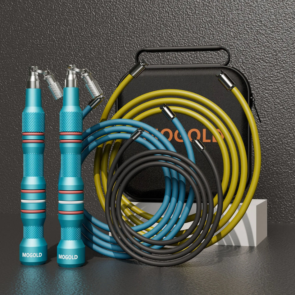 Adjustable Aluminum Jump Rope With 3 Replaceable Cables For Fitness