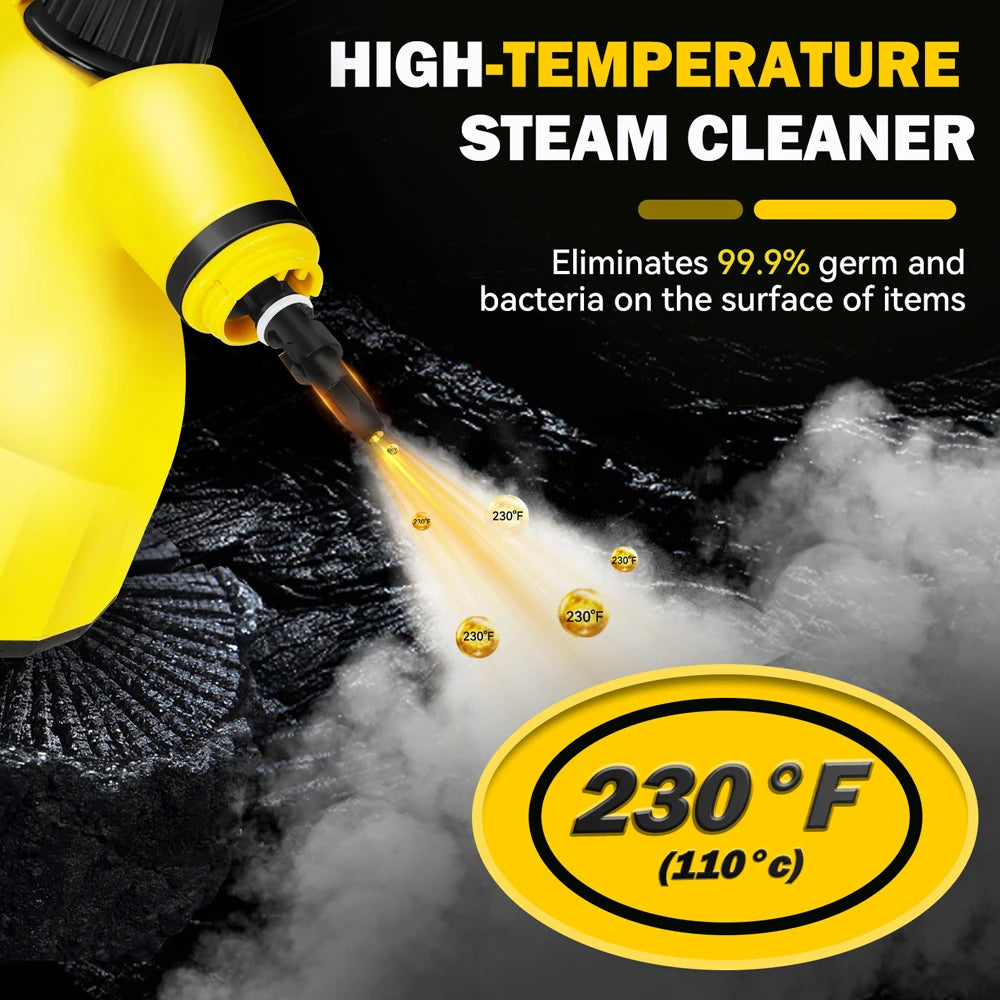 220V Handheld High Temperature Steam Cleaner - Sterilization &amp; Pressure Jet Washer