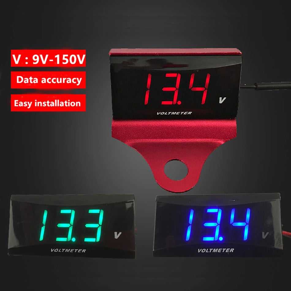 Yamaha XMAX 300 250 PCX 150 160 NMAX 155 Βολτόμετρο DC 9V-150V LED Μετρητής Μπαταρίας για Ηλεκτρικές Μοτοσυκλέτες