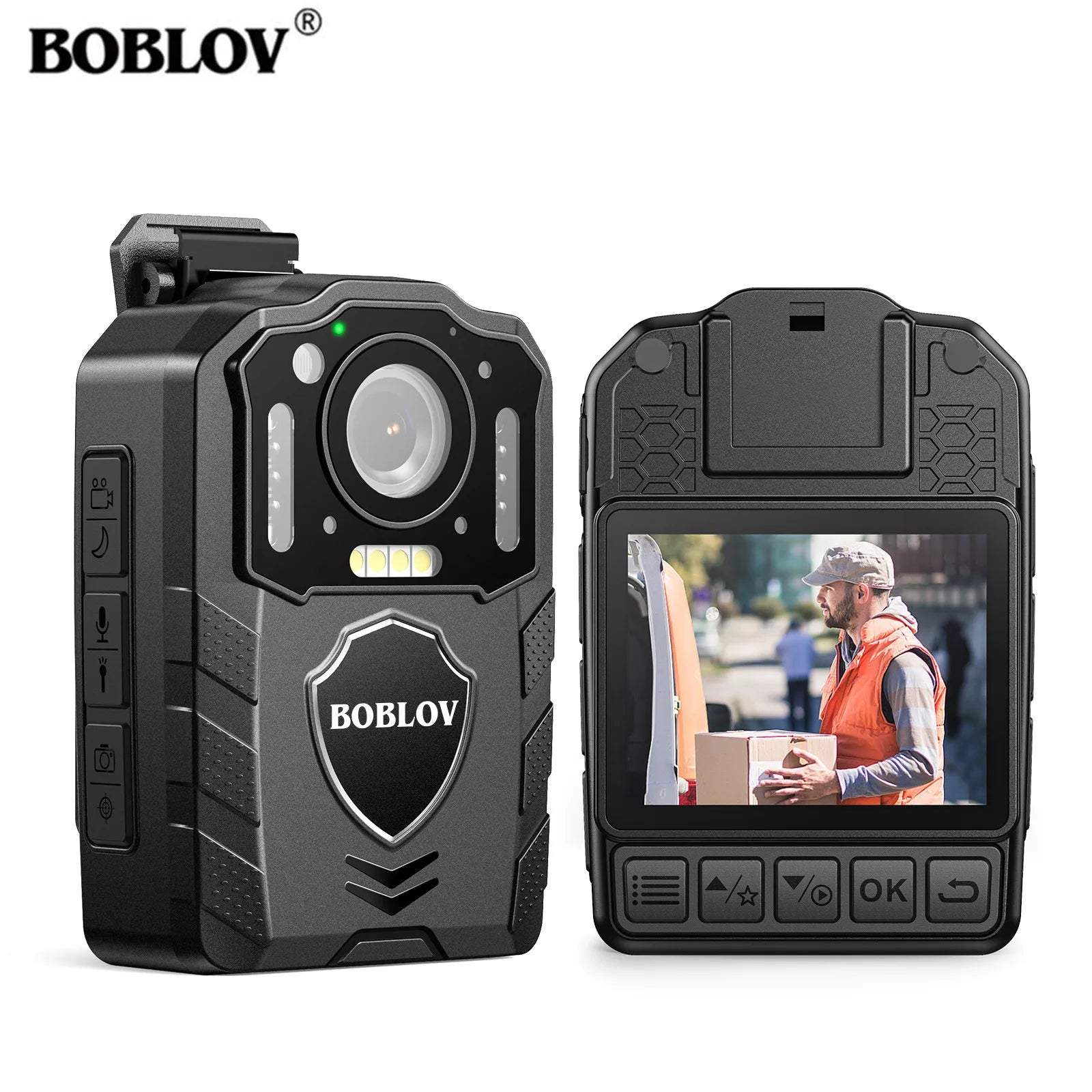 BOBLOV KJ25 1080p Body Cam with Night Vision and 13-Hour Battery Only Camera / CHINA