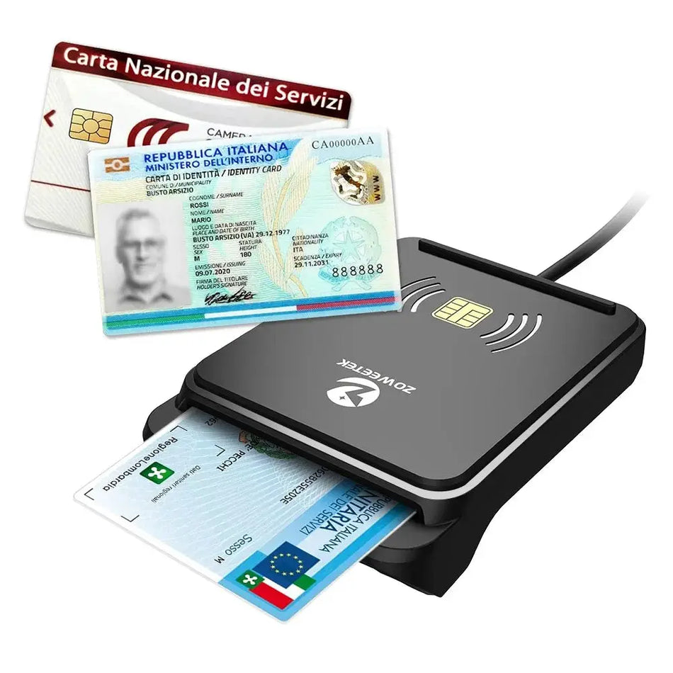NFC Smart Card Reader For Contactless And Contact Chip Cards Windows Compatible