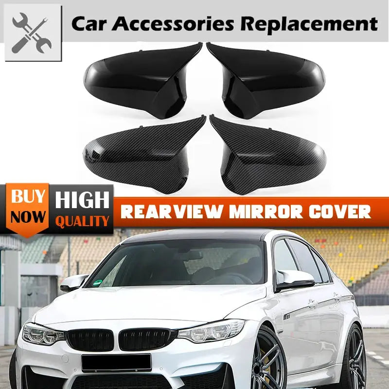 2 bucăți capace pentru oglinzi retrovizoare din ABS pentru BMW M3 M4 F80 F82 F83 RHD negru lucios