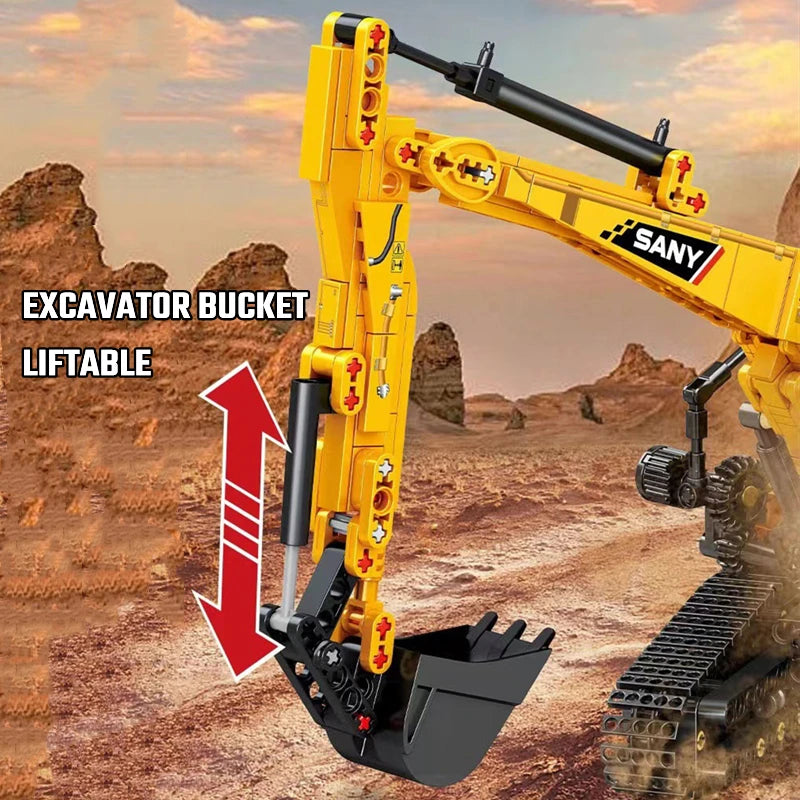 SEMBO BLOCK 1022pcs Excavator Models &ndash; Educational STEM Toy