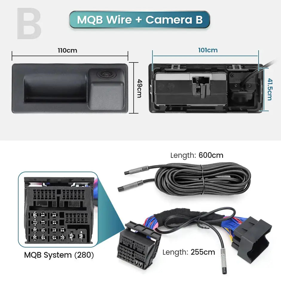 Canbus Reversing Camera With Dynamic Trajectory Lines For Audi VW A3 A5 Q5 A7 Passat Golf Tiguan Jetta by InterCyprus Trading Ltd