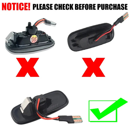 For Audi A2 A3 8L A4 B5 A6 4B C5 A8 4D TT 8N LED Dynamic Side Marker Turn Signal Light Sequential Blinker Light by InterCyprus Trading Ltd