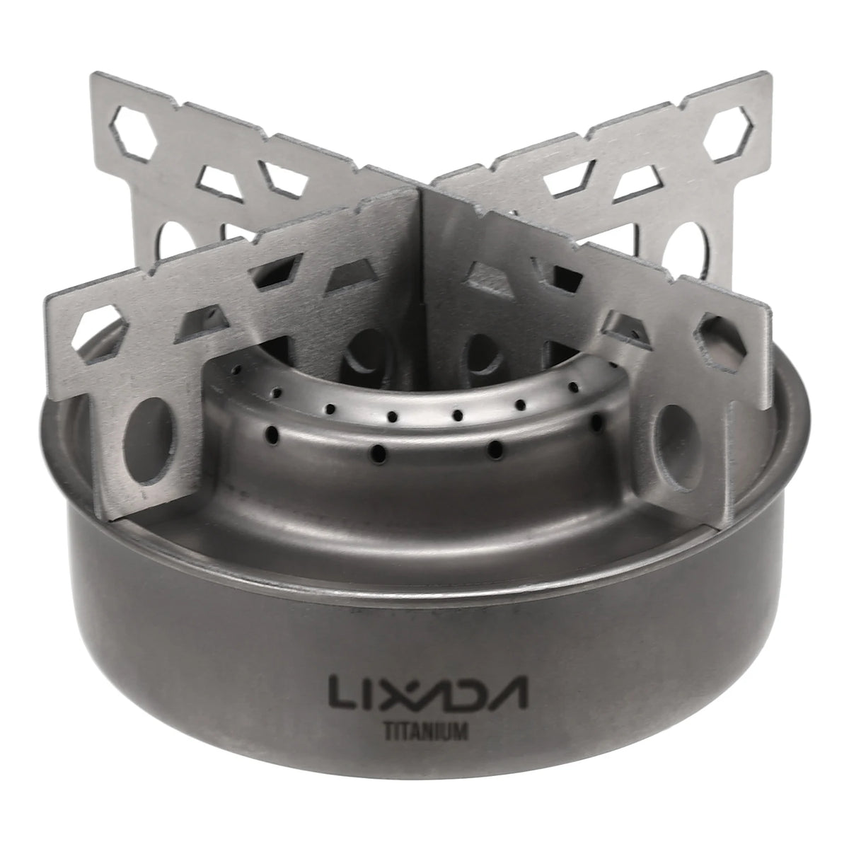 Lixada Mini Alcohol Stove With Cross Stand &ndash; Ultra Portable Titanium