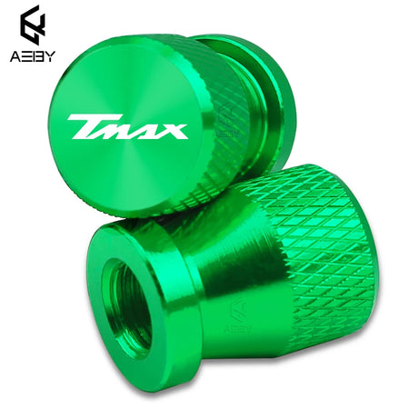 Yamaha T-Max 500 Aluminium Alloy Valve Stem Caps - 2PCS green