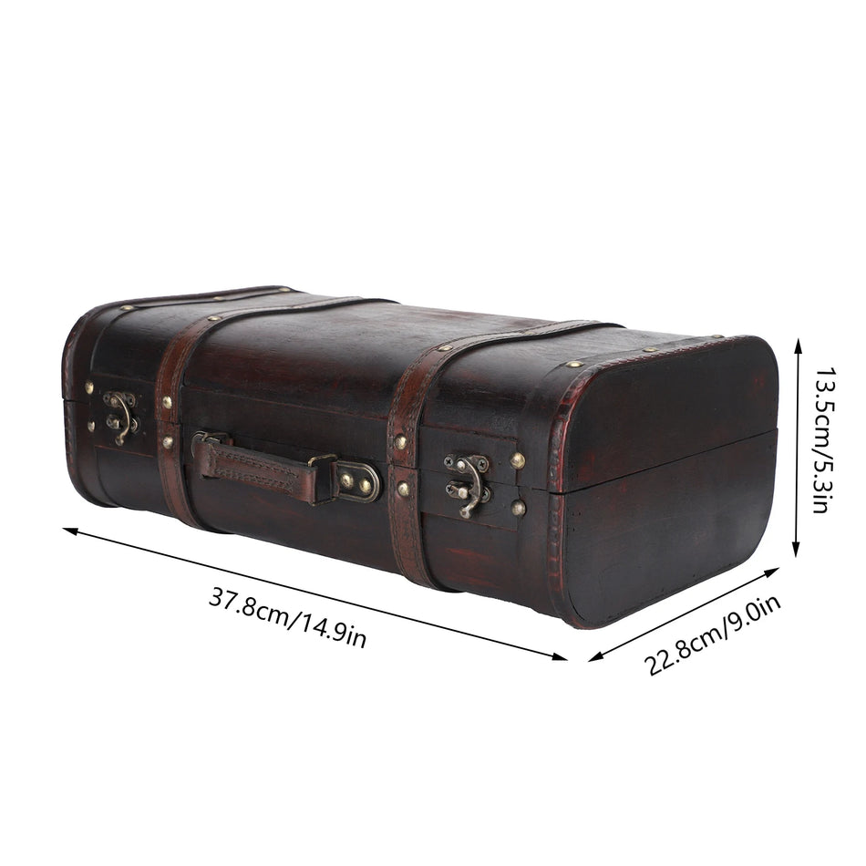 Wooden Vintage Luggage Trunks &ndash; Double Layer Design