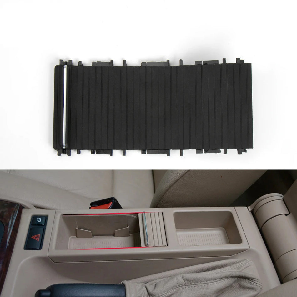 Sliding Cup Holder Cover For BMW 3 Series E46 1998-2005 Center Console Roller Blind