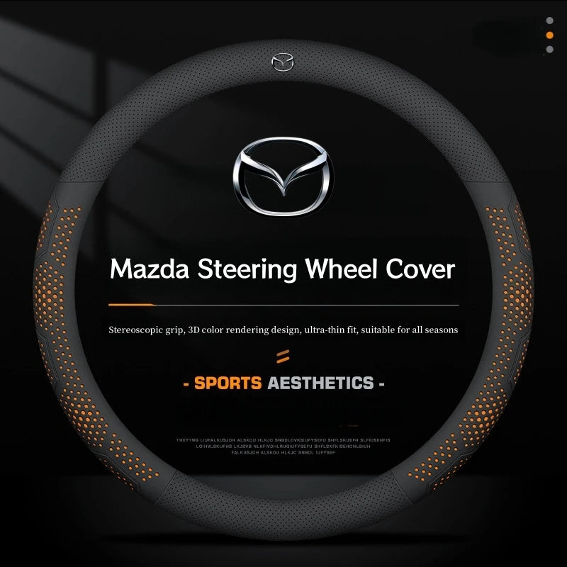 Süsinikkiud Suede Roolikatte Mazda 2 3 6 CX-5 jaoks