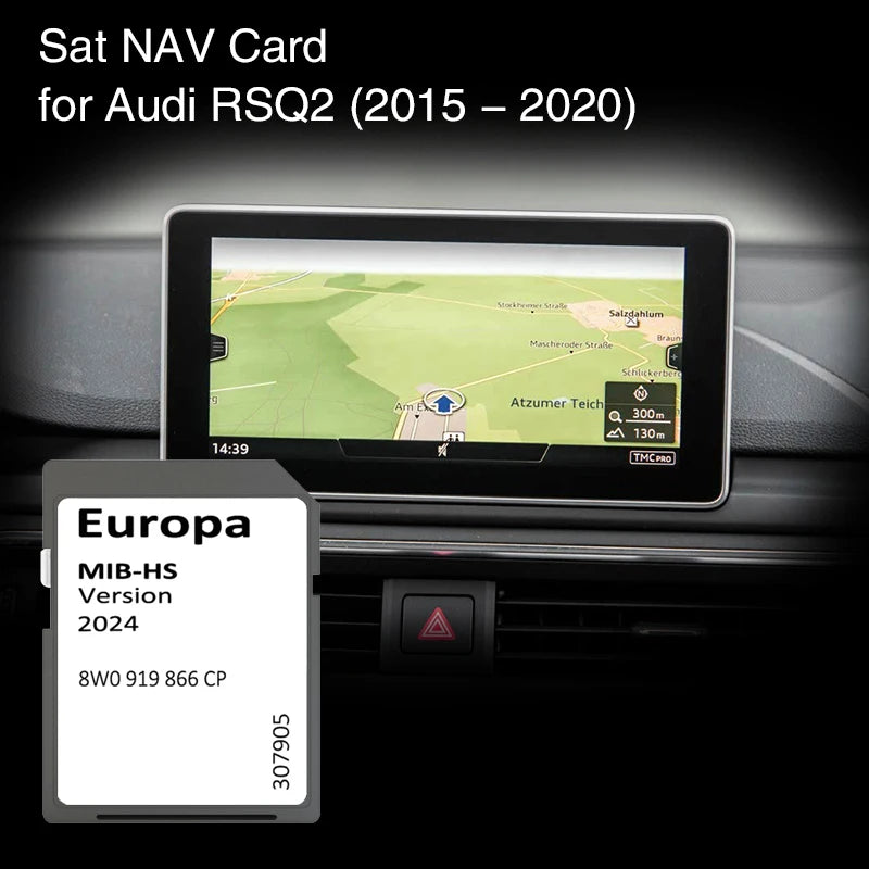 8W0919866CP SD GPS Card 16GB - 2024 Europe UK Maps Update CHINA / for Audi MIB-HS RSQ2