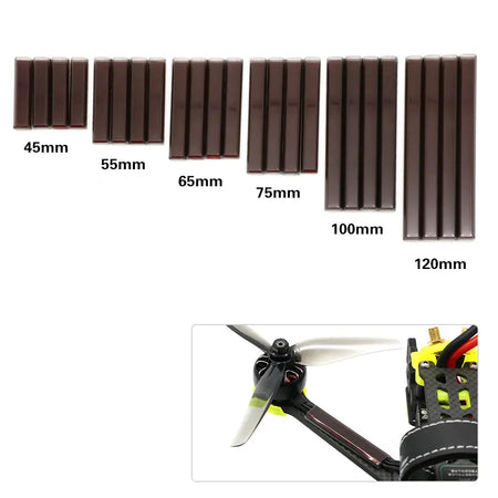4pcs 10mm Width 45mm 55mm 65mm 75mm 110mm 125mm Rc Motor Wire Cover Protection Tube Wire Shield For RC FPV Drone by InterCyprus Trading Ltd
