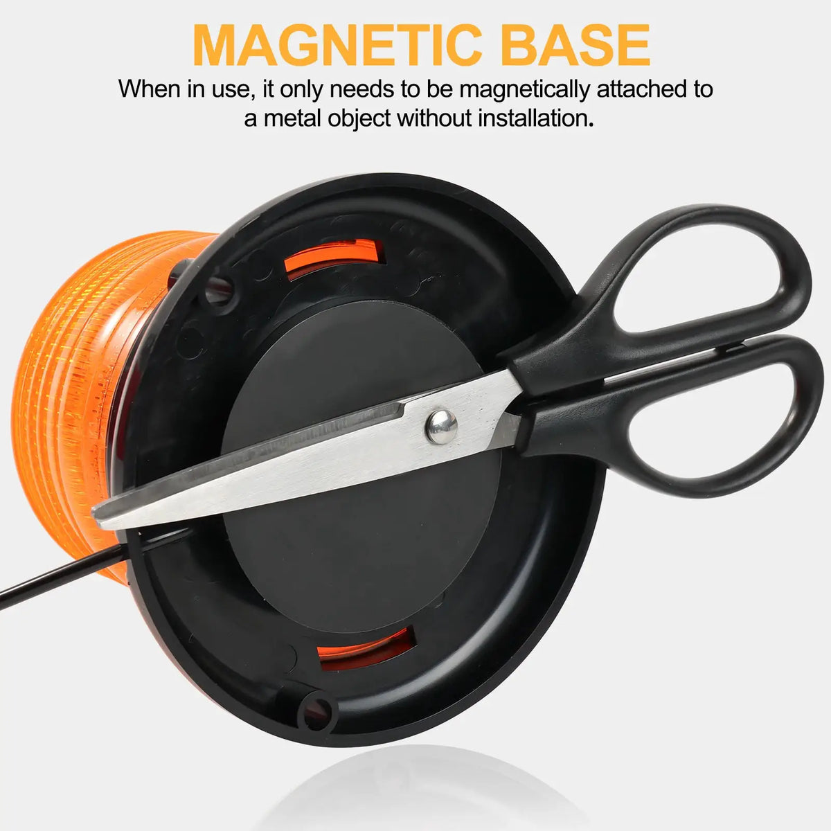 Magnetic Base LED Amber Emergency Strobe Light Car Roof Flashing Hazard Warning Light 12V/24V Vehicle Safety Beacon Lamp by InterCyprus Trading Ltd