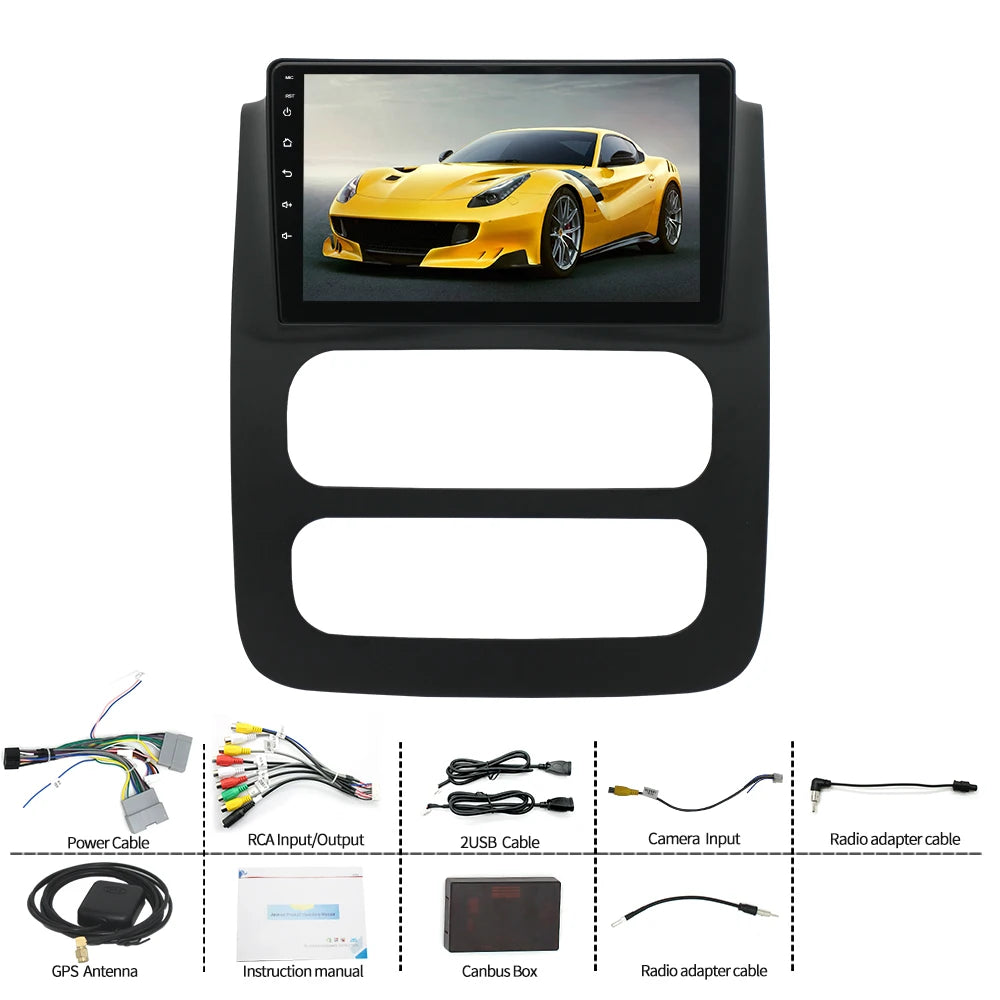 9 Inch Car Radio CarPlay Android Auto - 1080HD Split Screen