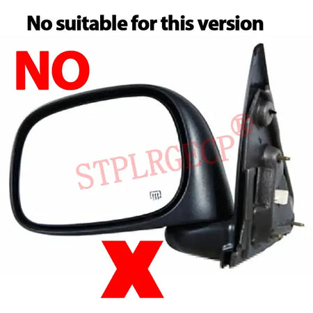 Driver or Passenger Rearview Side Mirror Lens Door Wing Mirrors Glass with Heating for Dodge RAM 1500 2500 3500 2005-2009 by InterCyprus Trading Ltd