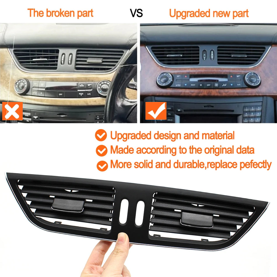 Kit de capac pentru grilajul de ventilație cu 5 piese pentru Mercedes-Benz CLS W219, față, spate, stânga, dreapta, mijloc ABS PC