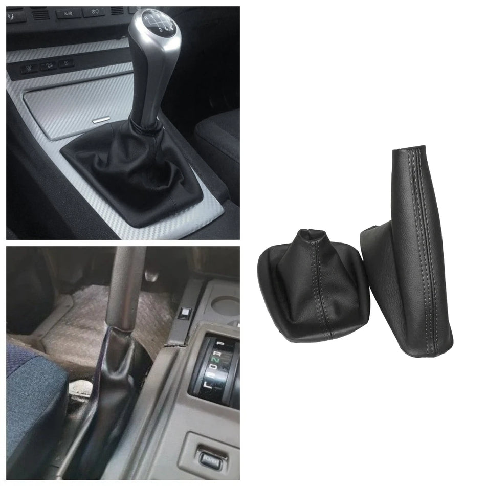 Pavarų perjungimo dulkių dangtis BMW E46 E36 M3, juodas PU oda, interjero apdailos priedas