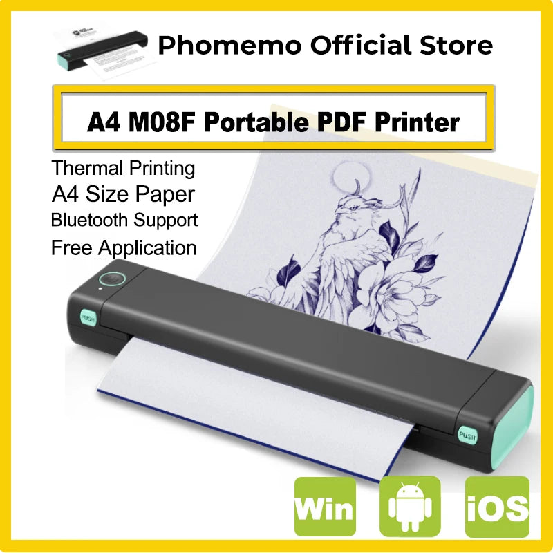 Phomemo M08F Wireless Thermal A4 Printer &ndash; Portable Labeler