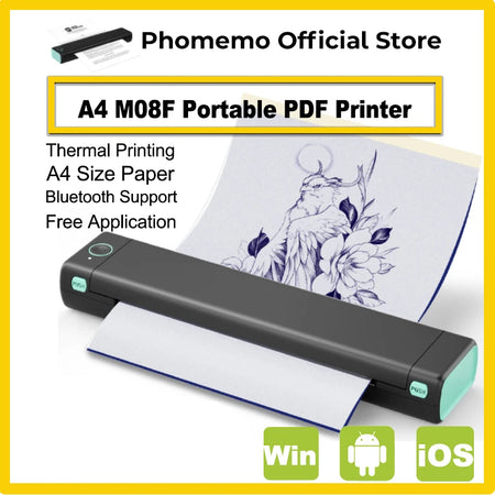 Phomemo M08F Wireless Thermal A4 Printer &ndash; Portable Labeler
