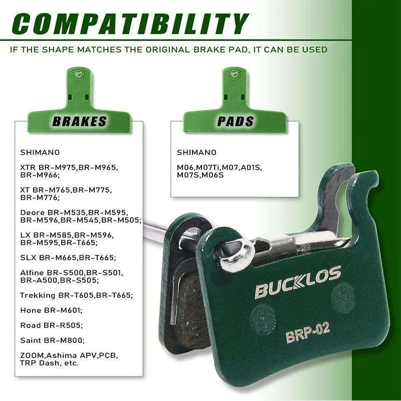 BUCKLOS B01S Brake Pads &ndash; Ceramic Disc for M9000 M9020 M975