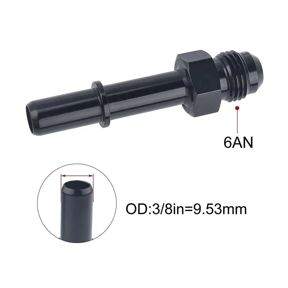 1PC Aluminum 6AN 8AN Male To 3/8" 5/16" Quick Disconnect Male Push On EFI Fitting Adapter Quick Connect by InterCyprus Trading Ltd