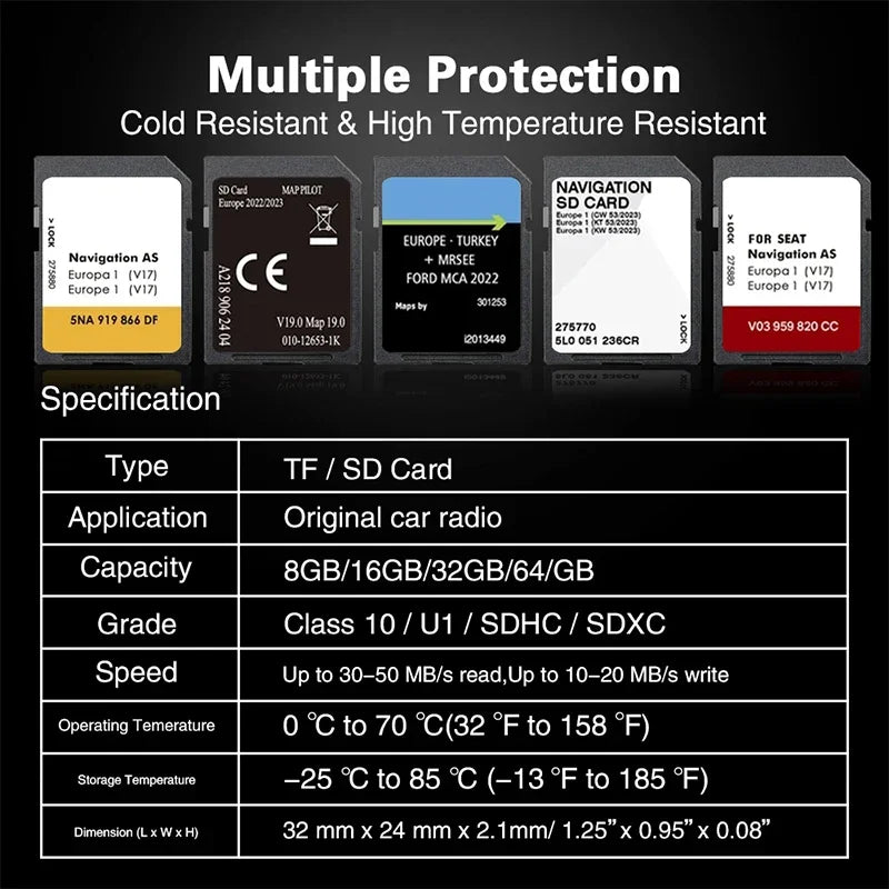 Carminat 11.25 Sat Nav &ndash; Europe Maps 8GB SD Card Pro