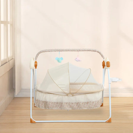Electric Cradle Foldable Baby Cradle - Music And Swing