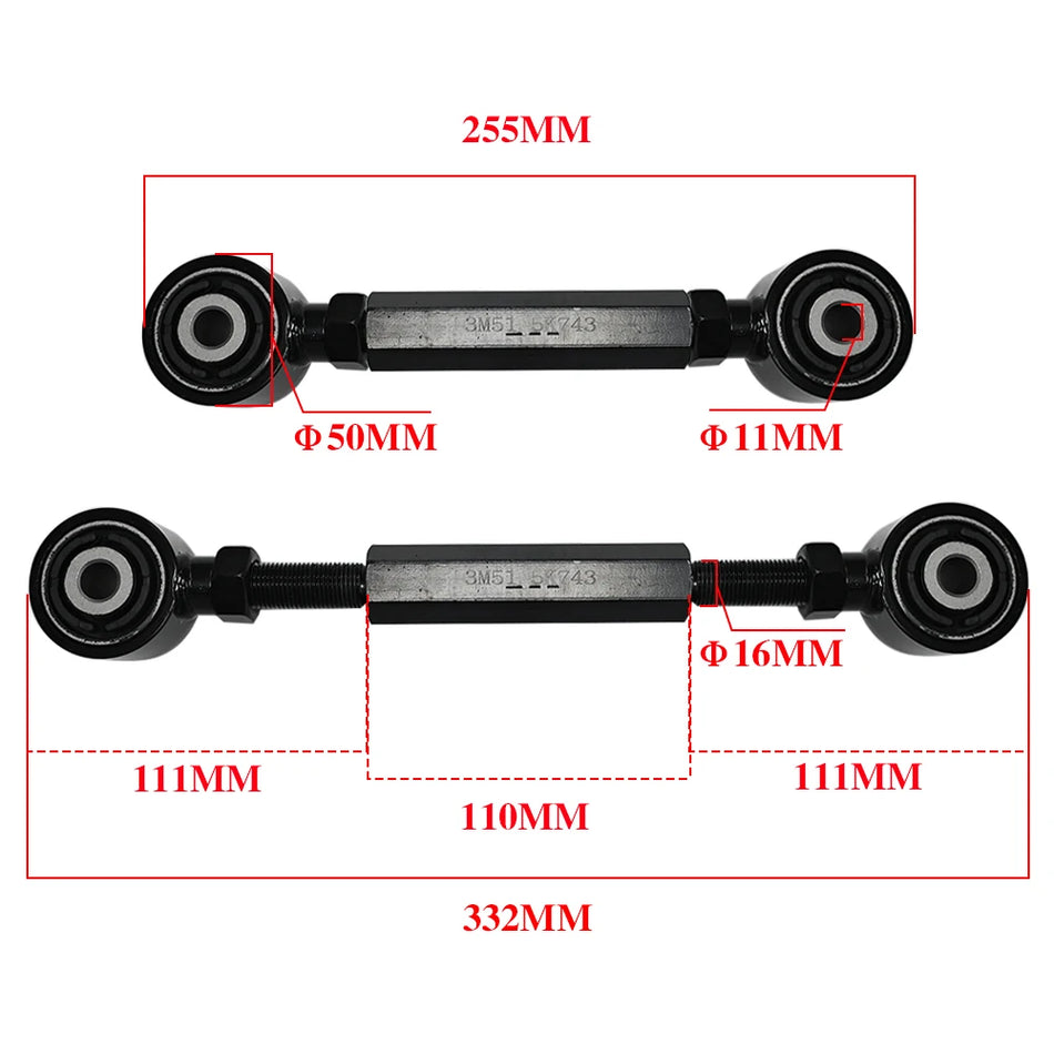 Braț de legătură ajustabil pentru suspensia din spate pentru Ford Focus Mk2 Mk3 Kuga Mk2