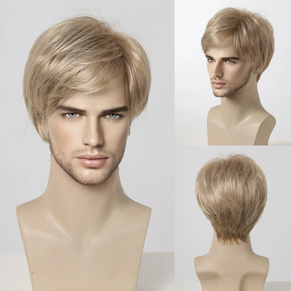 Short Copper Red Pixie Cut Wig for Men - Synthetic Heat-Resistant Cosplay and Daily Use SS1002-5