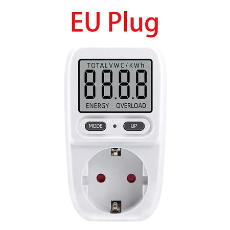 Power Meter Wattmeter LCD Energy Meter EU Plug &ndash; Digital EU plug