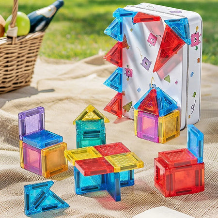 Mini Magnetic Tiles Travel Toys 3.75cm &ndash; Portable STEM