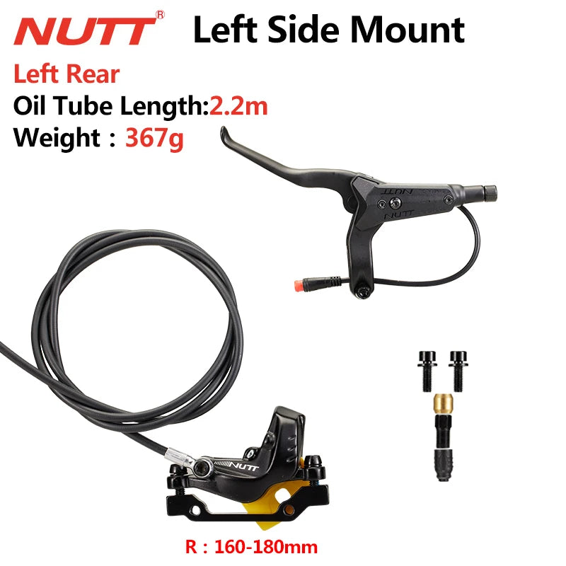 Nutt 4 Pistons Electric Scooter Brake Y-5 &ndash; Enhanced Hydraulic Disc Braking Performance Left rear