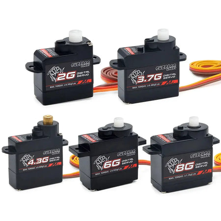 Surpass Hobby 2g 3.7g 4.3g 6g 8g Micro Digital Mini Servo Metal and Plastic Gear for Rc Drone Airplane Fixed-wing Car Robot by InterCyprus Trading Ltd