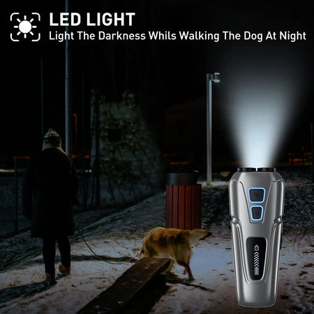 High-Power Ultrasonic Dog Repeller with LED Flashlight