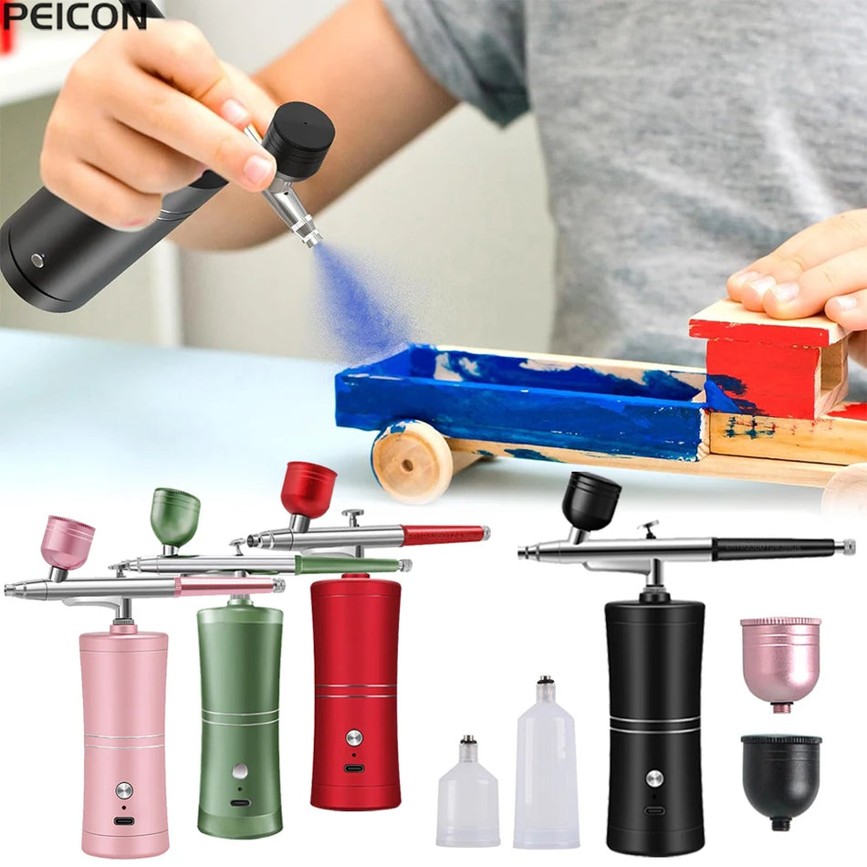 Kit d'aérographe avec compresseur portable pour peinture de modèles et de murs