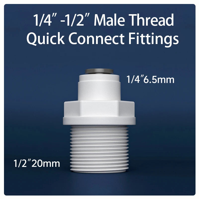 Straight RO Quick Water Fitting &ndash; Durable 1/4 Inch Hose Connector 7
