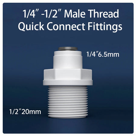 Straight RO Quick Water Fitting &ndash; Durable 1/4 Inch Hose Connector 7