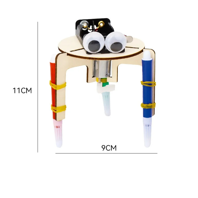 DIY Graffiti Robot Kit for Kids - STEAM Educational Toy