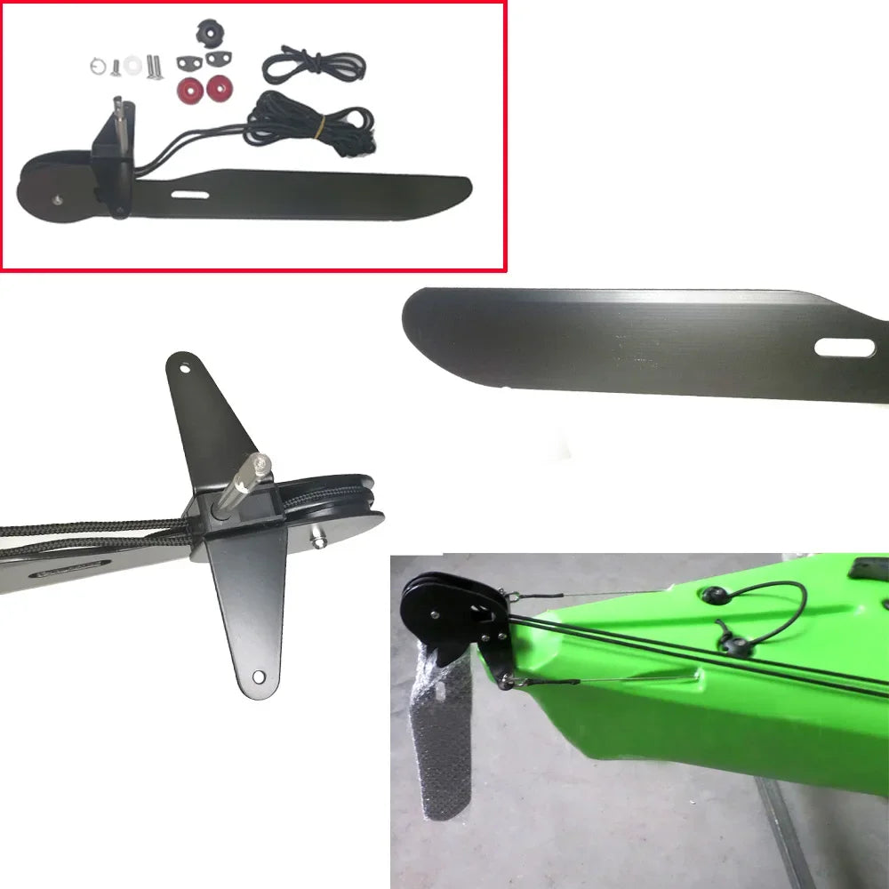 Aluminium Alloy Kayak Rudder Control Kit for Enhanced Steering