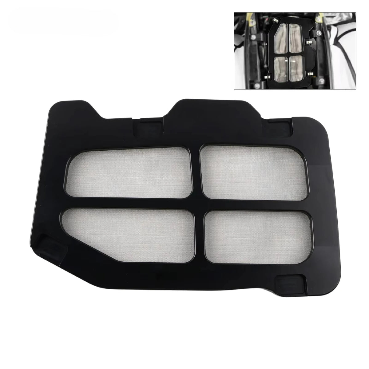 Airbox Lid Cover Aluminum With Steel Mesh For Yamaha Raptor 700 700R by InterCyprus Trading Ltd