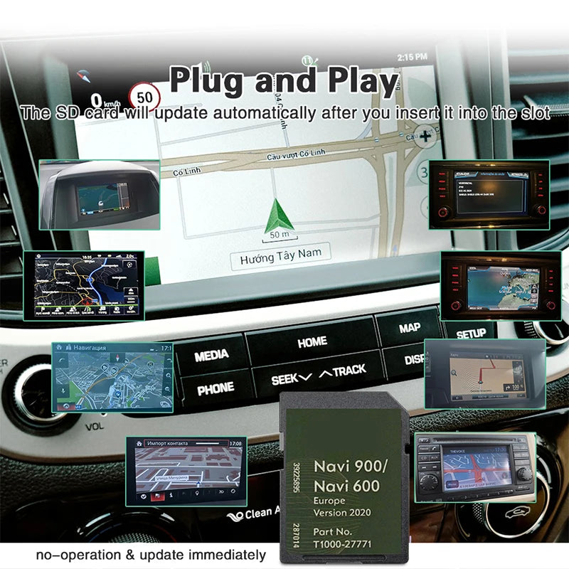 Navi 900 600 Navigation SD Card - Latest Map Update 2020