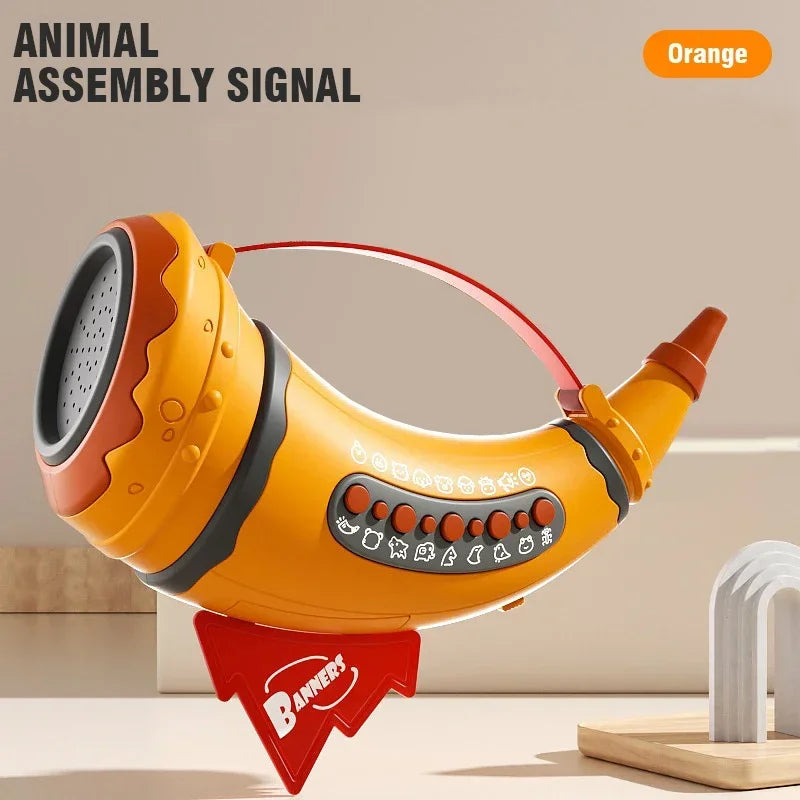 Animal Sound Horn Trumpet Sound Maker - Educational Toy orange