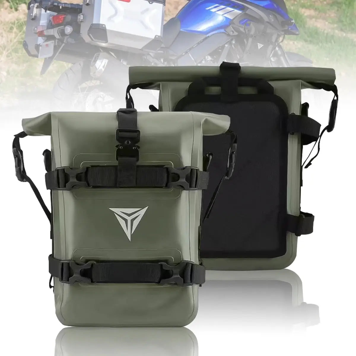 Universal Motorcycle Tool Bags Motorbike Crash Bar Bag Adventure Waterproof Moto Side Backpack Saddlebag 3 Color by InterCyprus Trading Ltd