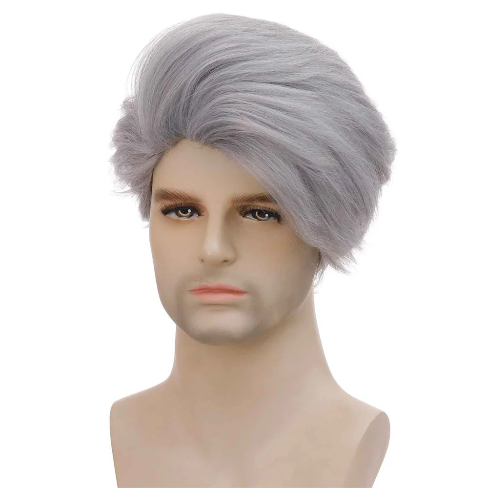 Silver Gray Short Men's Wig by Honey Dream - Stylish Daily Wear