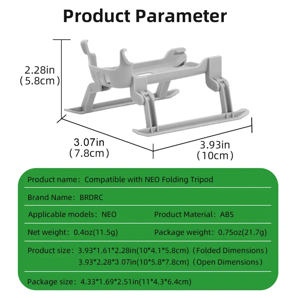 Heightened Landing Gear Quick Release Bracket For DJI Neo