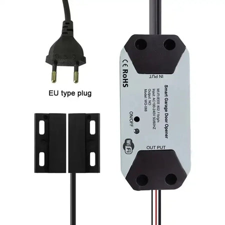 Tuya WIFI Smart Garage Door Controller - Alexa &amp; Google Compatible black-EU PLUG / CHINA